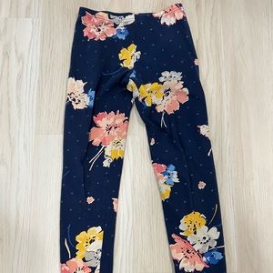 Girls old navy floral leggings size large 10/12